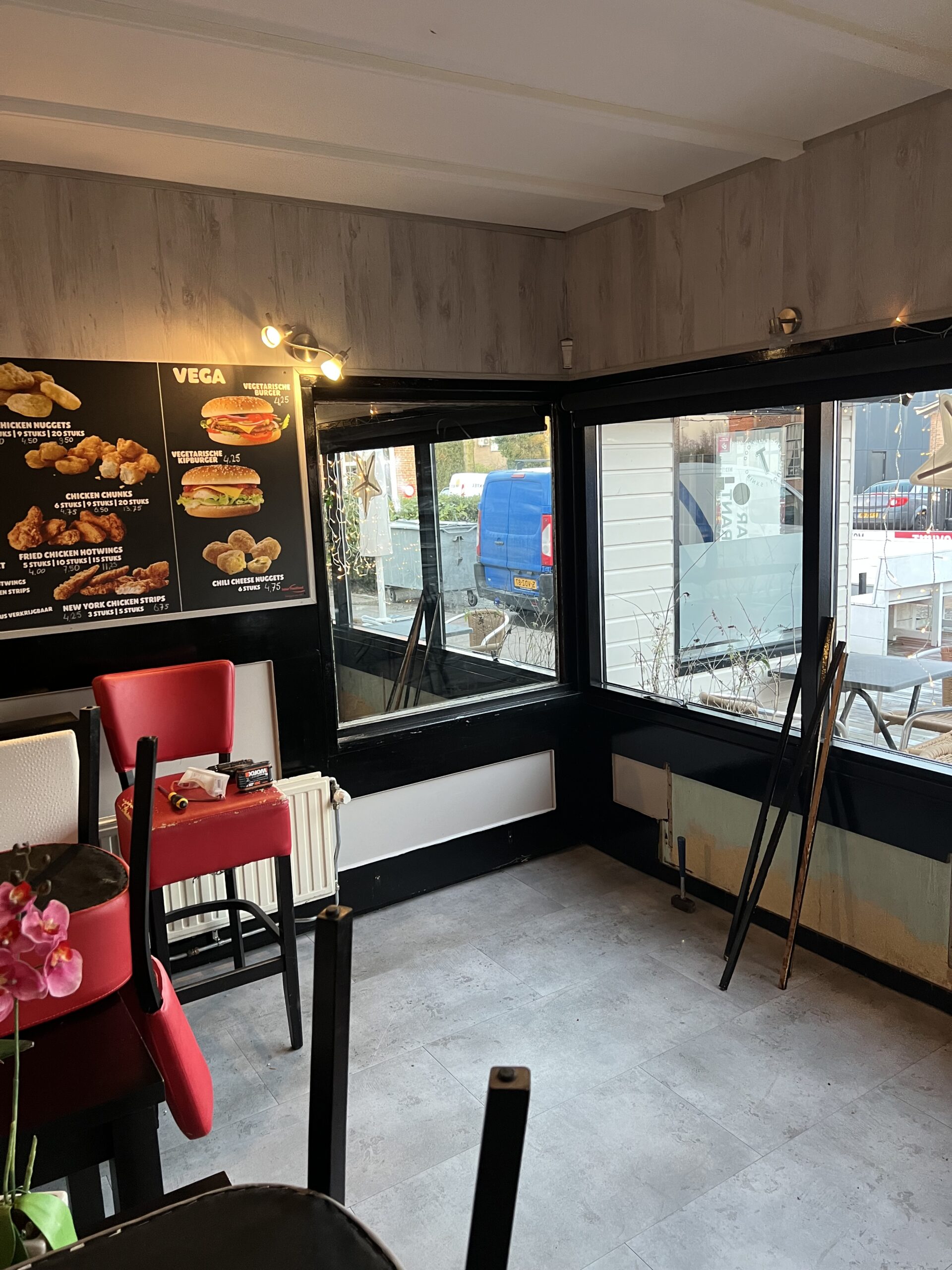 Foto van voor het plaatsen van een schuifdeur